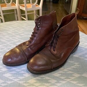 Coach lace up leather boots size 10